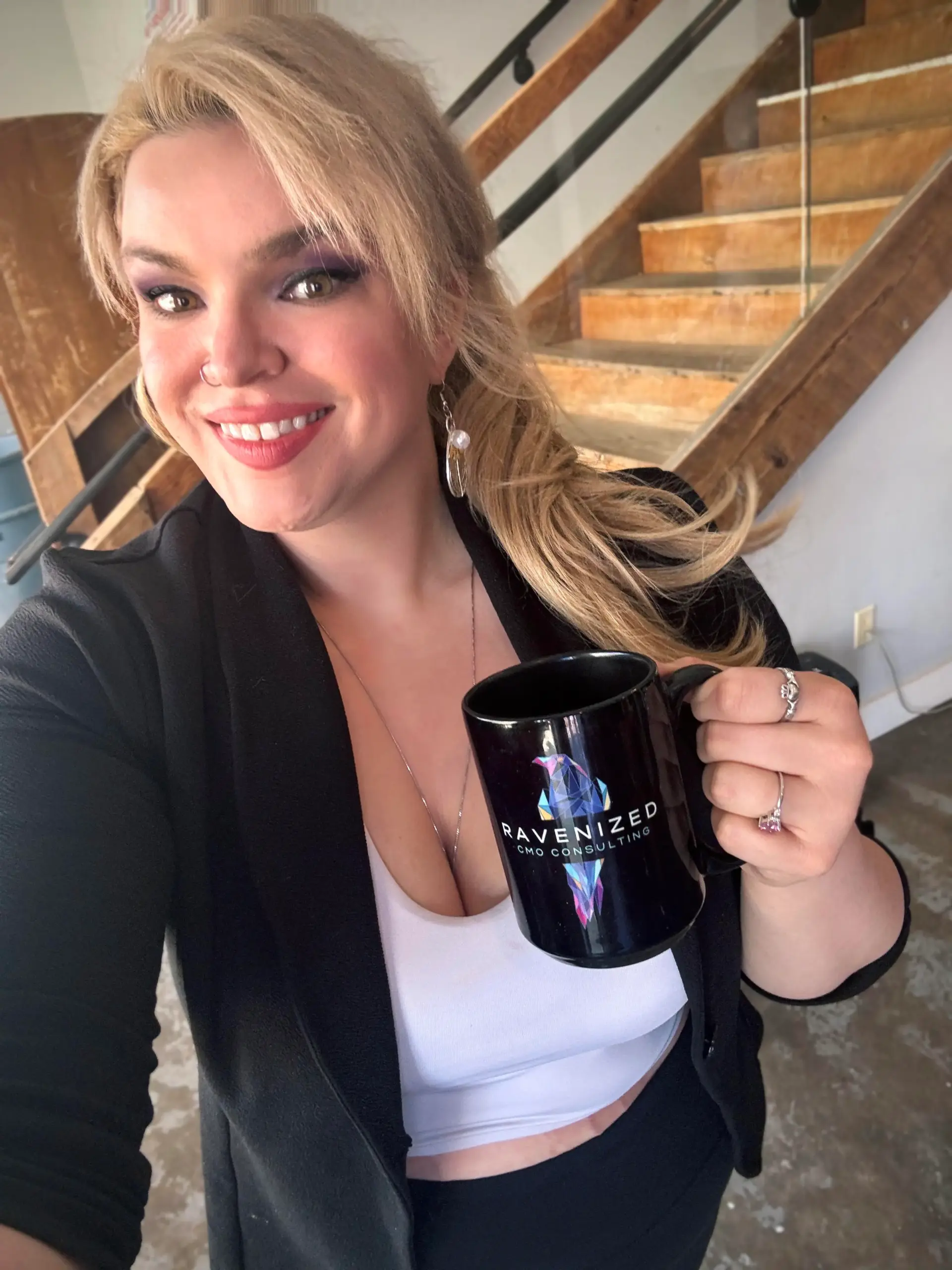 Raven-with-ravenized-coffee-cup